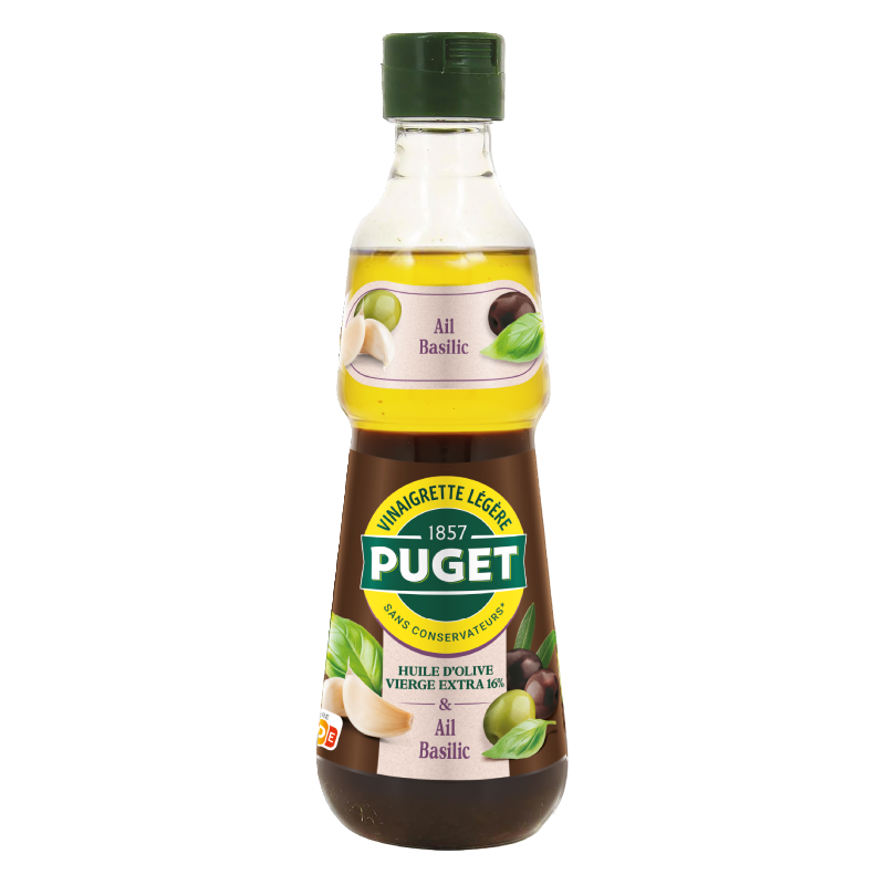 Vinaigrette PUGET – Ail et basilic